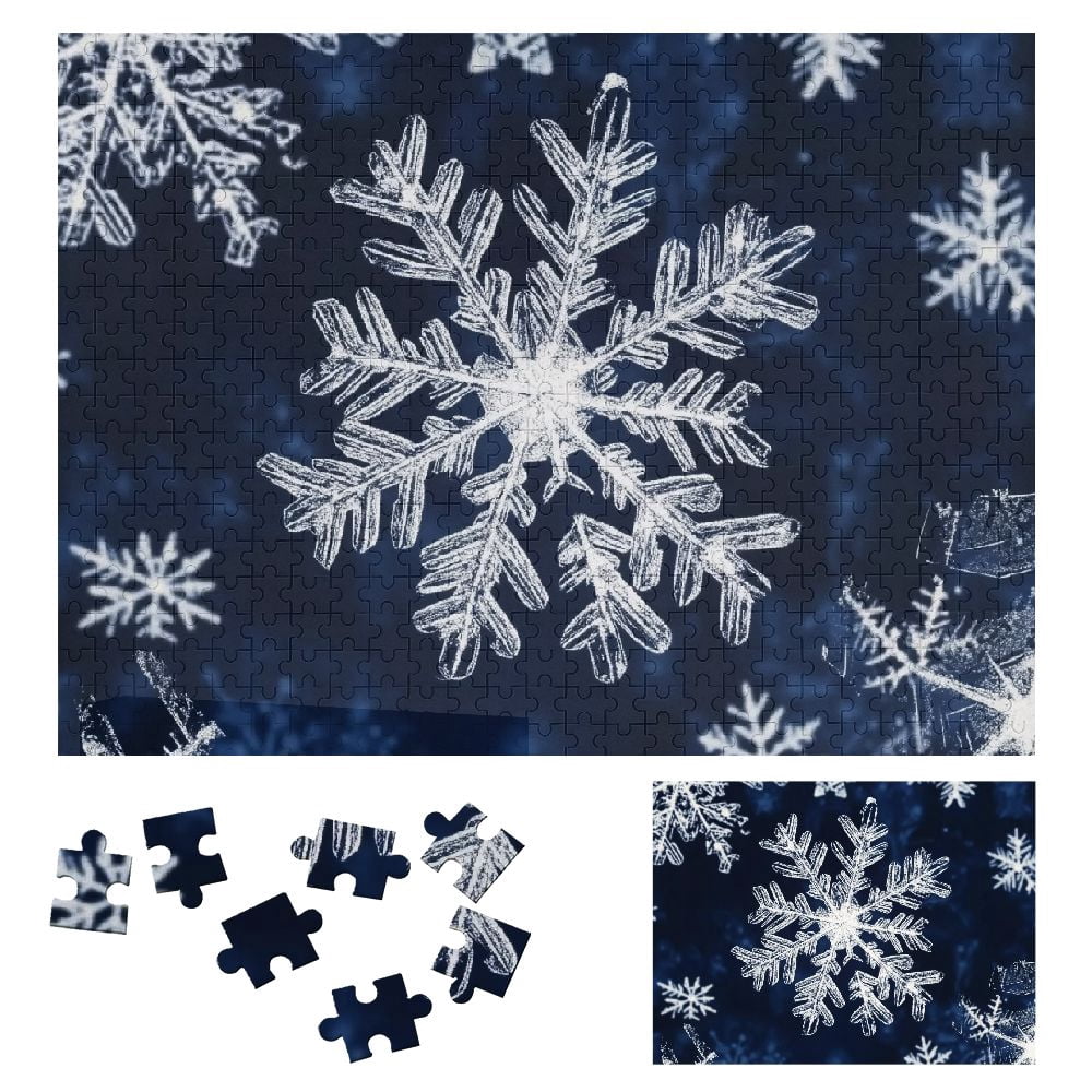 Shiartex Snowflake Wooden Jigsaw Puzzle for Adults and Kids - Premium ...