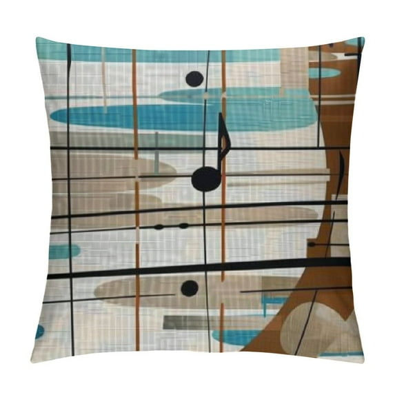 Shiartex Soft Mid-Century Modern Atomic Inspired Throw Pillow Indoor Cover Pillow Case for Home Sofa