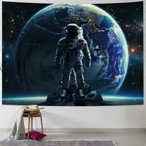 Shiartex Space Astronaut Tapestry for Bedroom, Galaxy Tapestry Wall Hanging, Cool Room Decor for Guys, Space Themed Bedroom Decor Tapestry Aesthetic for Living Room Dorm 40x30inch