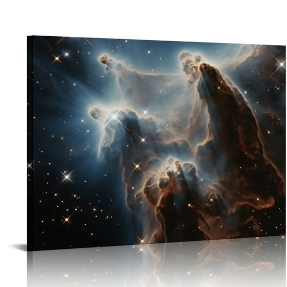 Shiartex Space Decor for Boys Room Canvas Wall Art Solar System Posters for Bedroom Galaxy Room Decor Outer Space Room Decor Modern Astronomy Constellation Themed Pictures Framed 20x16 in/16x12 in