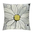 thumbnail image 1 of Shiartex Spring Daisy Pillow Covers Yellow Gray Outdoor Throw Pillow Cases Summer Floral Pillowcase Flower Cushion Covers Home Decorations for Bed Sofa Couch，Multi-Size, 1 of 5