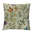 thumbnail image 1 of Shiartex Spring Pillow Covers 18x18 Inch ,Sage Green Wild Flower Plant Throw Pillows Case,Seasonal Floral Outdoor Decorative Square  Farmhouse Decor Cushion Covers for Home Sofa Bed Couch, 1 of 5