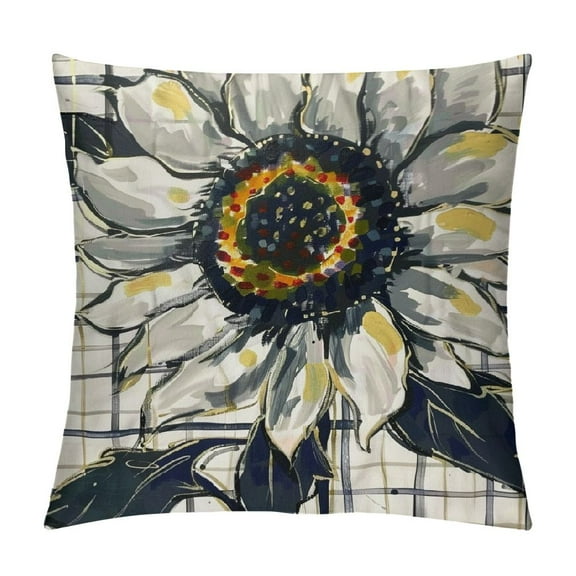 Shiartex Spring Pillow Covers  Flower Spring Pillows Cases for Home Bed Holiday Farmhouse Outdoor Decoration Floral Blue Throw Pillow Cases for Sofa Couch Cushion，Multi-Size