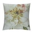 thumbnail image 1 of Shiartex Spring Sofa Throw Pillow Cover, Butterfly Peony Flower Printed Square Home Decoration for Sofa Couch Outdoor Sofa Living Room Bedroom Indoor Home Decoration White, 1 of 5