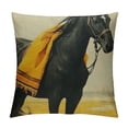 thumbnail image 1 of Shiartex Square Pillow Cover Decorative Throw Pillowcase, Farmhouse Horse  18x18in, 1 of 5