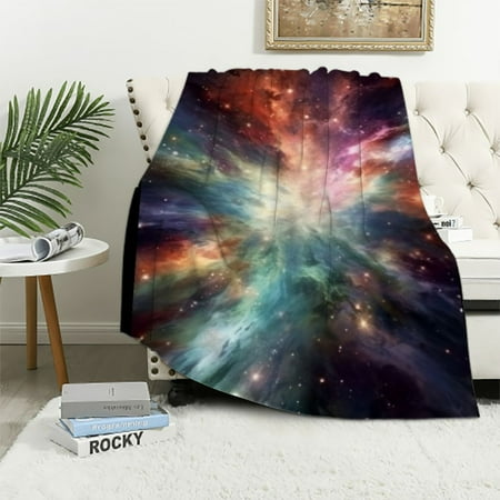 Shiartex Star Cluster Throw Blanket for Couch Sofa Bed Office Lightweight All Seasons Flannel Blanket Travel Camping School 40x50in