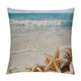thumbnail image 1 of Shiartex Summer Beach Throw Pillow Covers\ Blue Ocean Sea Starfish Scallop Pillow Cases Coastal Nautical Theme Home Decorative Pillows Cushion Cover for Sofa Couch Chair Outdoor, 1 of 5