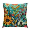 thumbnail image 1 of Shiartex Summer Throw Pillow CoversOutdoor Pillowcases Home Decorative Pillows for Couch Sofa Bed Breathable  with Hidden Zipper Sunflower, 1 of 5