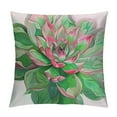 thumbnail image 1 of Shiartex Summer Tropical Succulent Cactus Super Soft Throw Pillow Covers Home Decorative Pillow Covers Watercolor Plants Cushion Cover Decor Sofa Couch Pillow Sham 22x22in, 1 of 5
