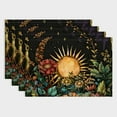 Shiartex Sunflowers Linen Dining Table Placemats Set of 4 for Birthday