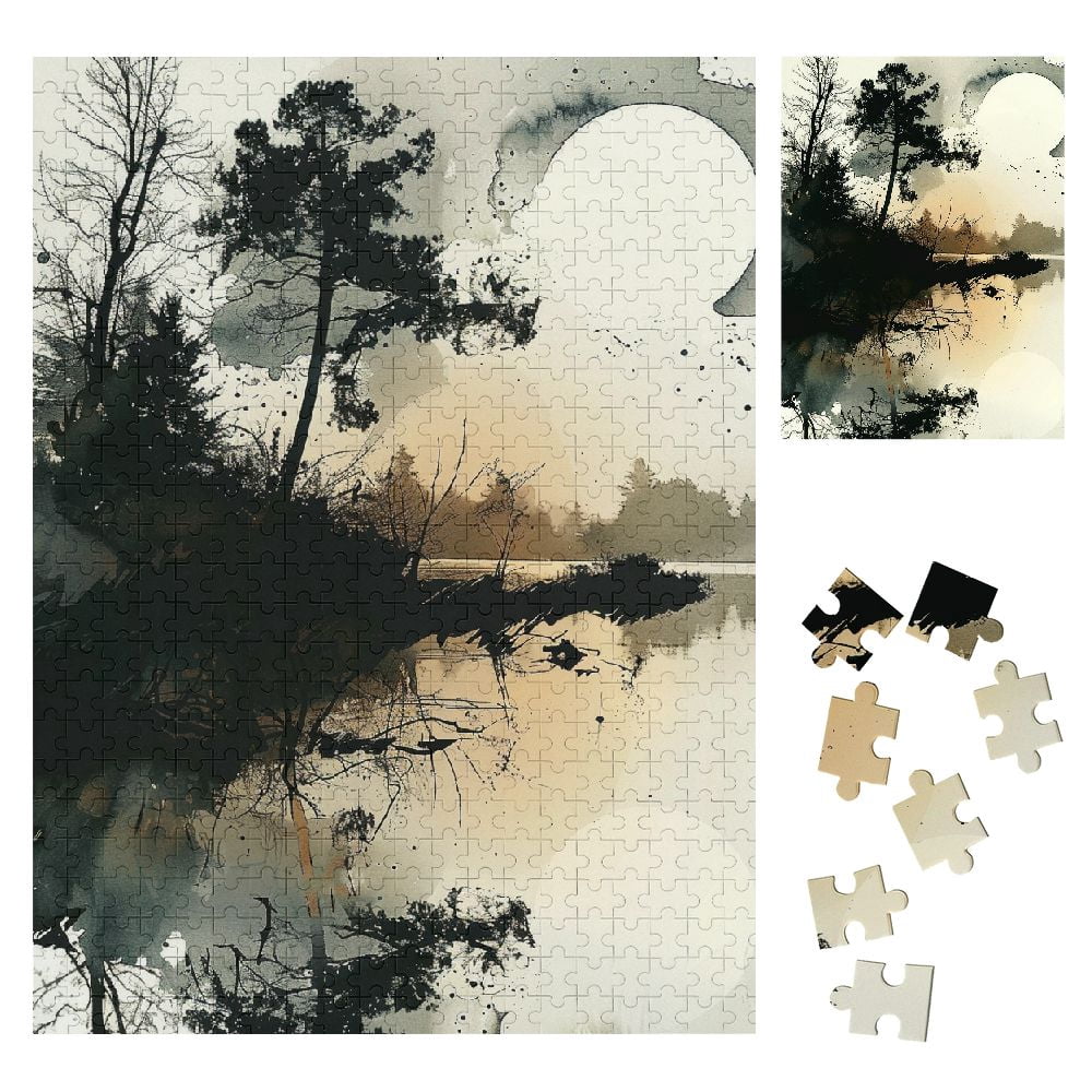Shiartex Sunlight Trees Lake Wooden Jigsaw Puzzle for Family and ...