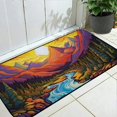 thumbnail image 1 of Shiartex Sunset Throw Mats for Indoor and Outdoor Entryways - Burlap Felt Floor Mat with Anti-Slip Rubber Backing 19.68*47.24 in, 1 of 6