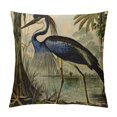 thumbnail image 1 of Shiartex Throw Pillow Cover  Audubon Blue Louisiana Heron Bird Drawing Nature Vintage Home Decor Pillowcases Square Pillow Cases Cushion Covers for Sofa Couch Bed, 1 of 5