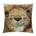 thumbnail image 1 of Shiartex  Throw Pillow Cover Orange Baby Lion Animal Watercolor Drawing Nursery Safari Big Inches Pillowcase Home Decor Square Pillow Case Cushion Cover 20x20in, 1 of 5