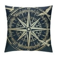 thumbnail image 1 of Shiartex Throw Pillow Covers Nautical Star Compass Pillow with Blue Whales Square Pillow Cushion Cases,Modern Decorative Sailboat Nautical Pillow Covers for Couch Sofa Bedroom Car White, 1 of 5