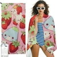 thumbnail image 1 of Shiartex Towel Sumikko Gurashi Strawberry Bath Towel 27.5x55in, 1 of 7