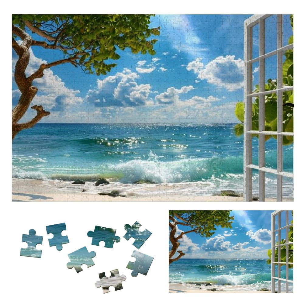 Shiartex Tree Ocean Wooden Jigsaw Puzzle for Adults - Impossible Hard ...