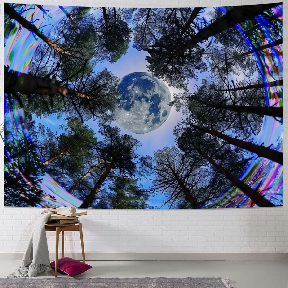 Shiartex Trippy Tapestry For Bedroom Tapestry Trippy Moon For Women ...
