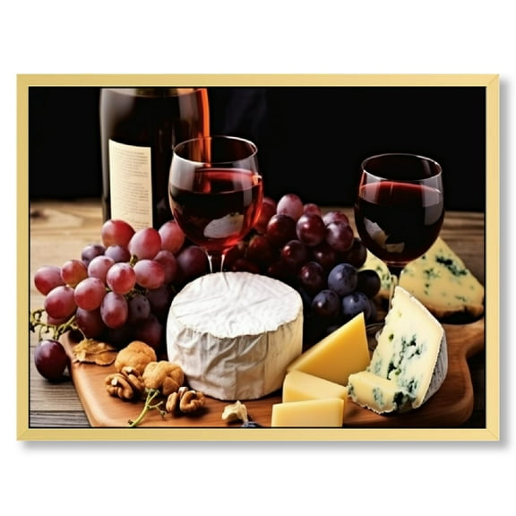 Shiartex Wine Bottle Glasses Wall Art Decor Picture Painting Poster Print on Canvas Panels Pieces - Kitchen Theme Wall Decoration Set - Winery Wall Picture for Dining Room 16x12in/20x16in