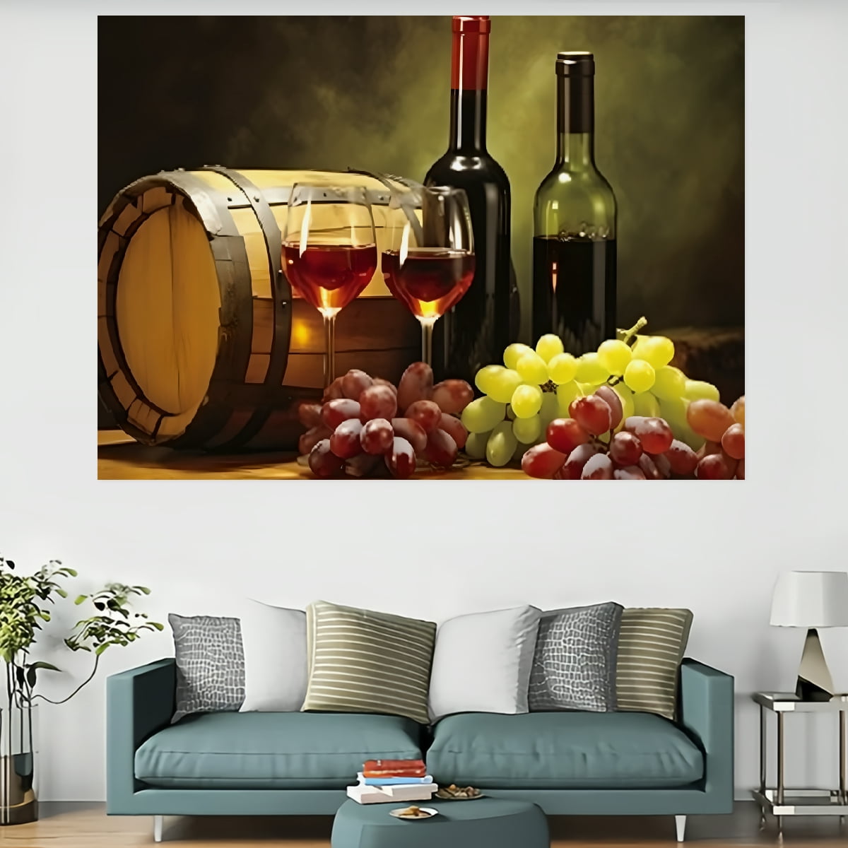 Shiartex Wine Grapes Tapestry Wall Decoration 100% Polyester for ...