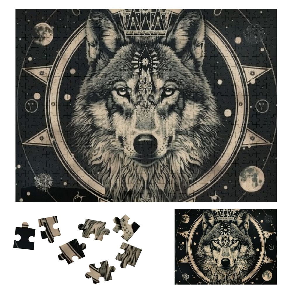 Shiartex Wolf Crown Wooden Jigsaw Puzzle, Impossible Hard Challenge for ...