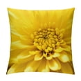 thumbnail image 1 of Shiartex Yellow Flowers Pillow Covers with Zipper Closure for Couch Sofa Indoor Outdoor - Breathable Short Plush Material - Square Design - 1PC 20x20in, 1 of 5