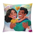 thumbnail image 1 of Shiartex  Yellow Throw Pillow Covers Furry Home Decor Pillow Cases Decorative  Outdoor Cushion Couch Sofa Cojines Pillowcases Sunshine Happy Love Smile White, 1 of 5