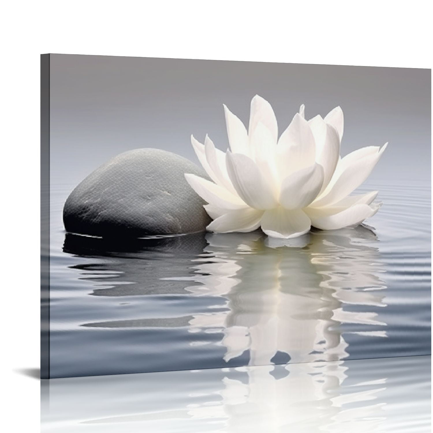 Shiartex Zen Canvas Wall Art Lotus Flowers and Stones Spa Pictures Wall ...