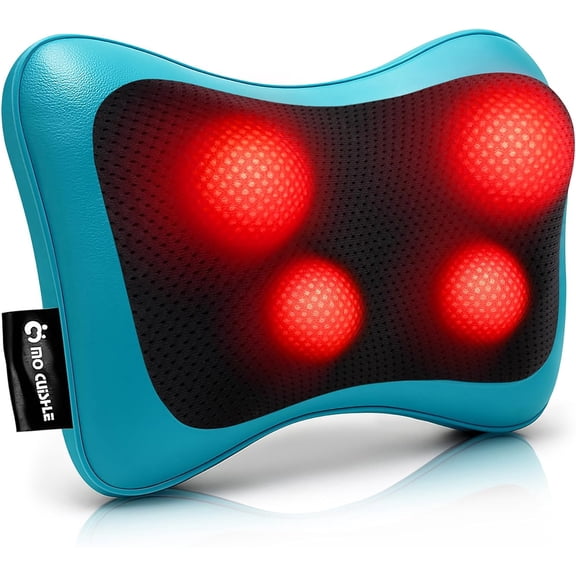 Shiatsu Back Massager with Heat  3D Kneading Neck and Shoulder for Pain Relief Electric Massage Pillow Home, Office & Car Valentines Day Gifts Her, Him, Mom, Dad