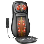 Shiatsu Back Massager with Gel, Snailax Kneading Massage Seat Cushion, Fathers Day Gifts