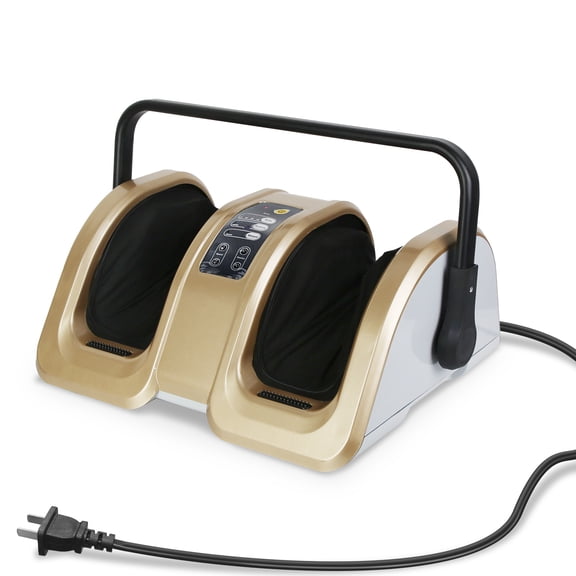 Shiatsu Foot Massager Electric Foot Massaging Machine Feet Kneading Massager with Auto/Manual Modes Heating Function 15Mins Auto Off 350 Rotable Supp