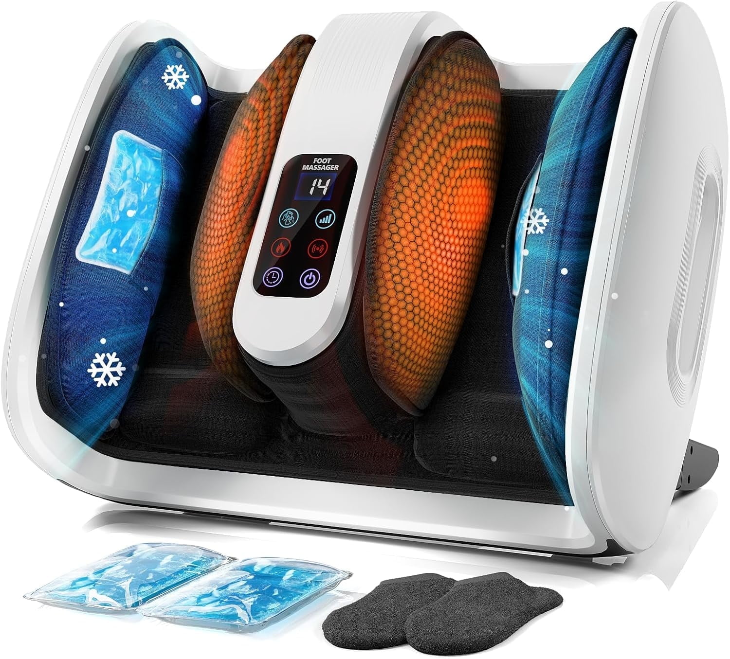 Shiatsu Foot Massager With Heat & Deep Kneading - Relieves Plantar Fasciitis, Neuropathy & Foot Fatigue - Features Adjustable Heat & 3 Compression Setting - Fits Up To Men's Size 14 - HSA/FSA Eligible - View #6