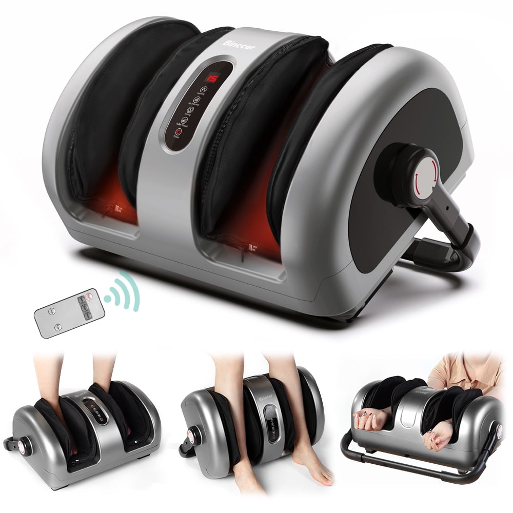 Shiatsu Foot Massager With Heat And Pressure Binecer Foot Massager Machine 4 Modes