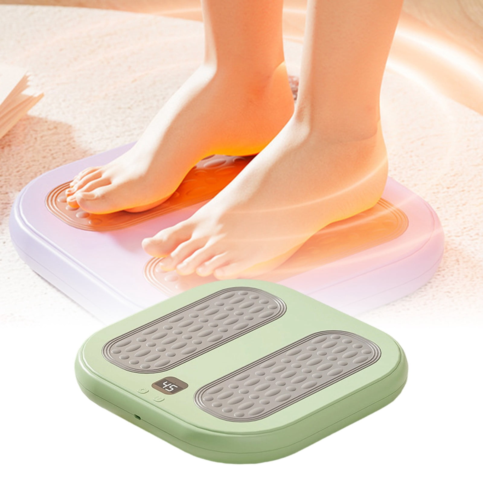 Shiatsu Foot Massager Machine with Heat, Deep Kneading Vibration Therapy for Plantar Fasciitis & Neuropathy, Improves Circulation and Body Flow