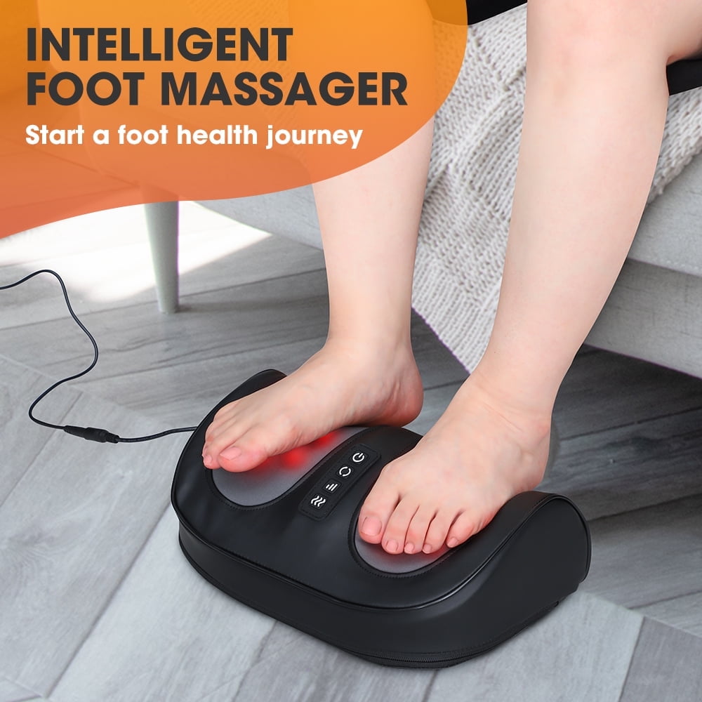 Shiatsu Foot Massager Machine with Heat for Tired Foot, Foot and Calf Massager Deep Tissue Massager, 42℃ Constant Hot Compress Gifts for Women Men