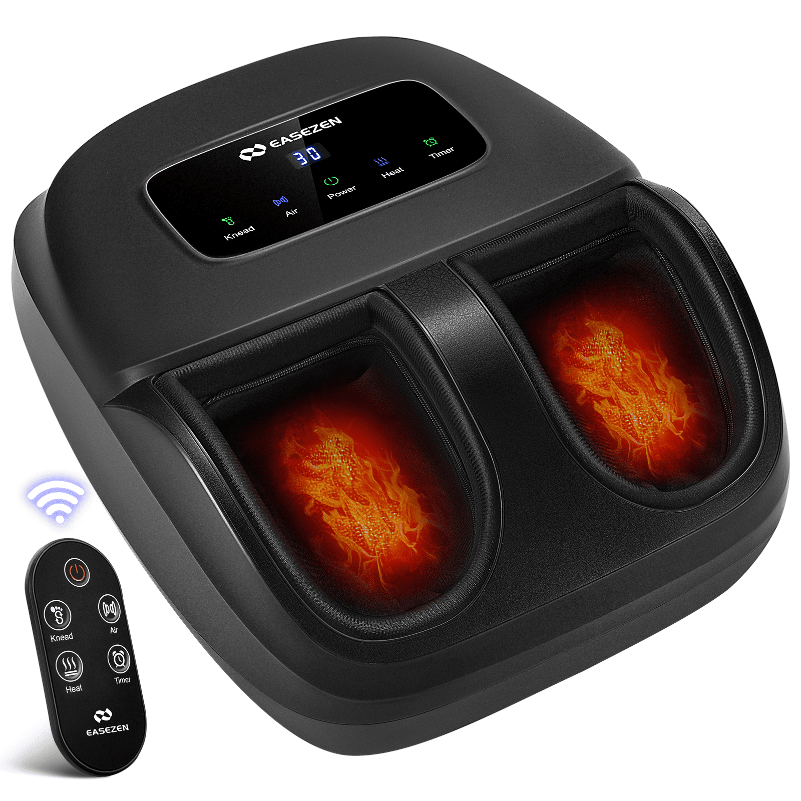 Easezen Heated Shiatsu Foot Massager with Remote Control, Full Foot Comfort, Gift for Women & Men, Size 14