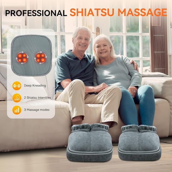 Shiatsu Foot Massager with Heat - Foot  Under Desk, Size 13