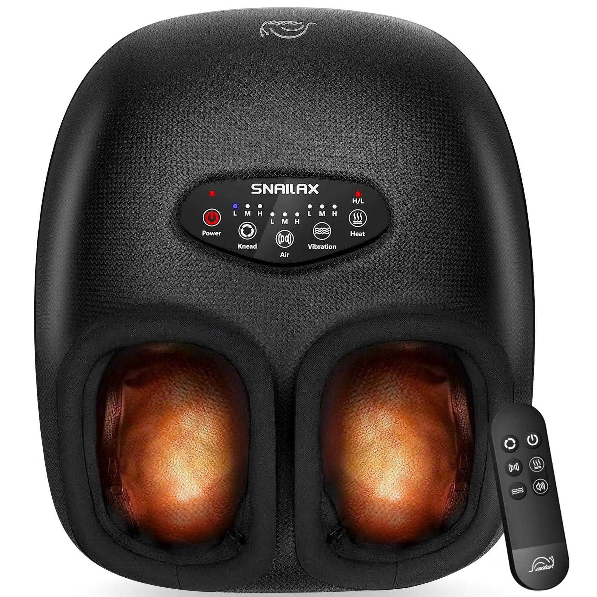 Snailax Foot Massager with Heat for Neuropathy & Tired Feet, Deep Kneading & Compression for Pain Relief
