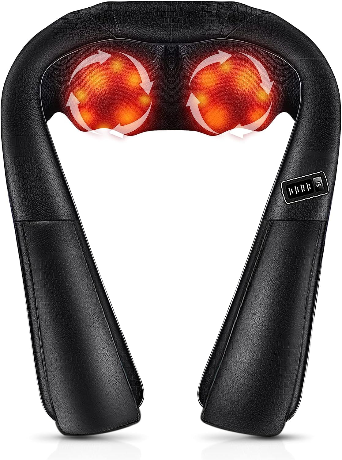 Shiatsu Neck and Back Massager with Heat,Electric Deep Tissue Kneading