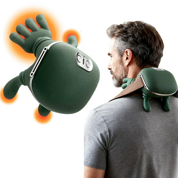Shiatsu Neck And Back Massager,Siaasoo Neck Massager For Pain Relief Deep Tissue,Siasoo Neck Massager With Heat,Siaasoo Bionic Relaxation Massager,Human Hand Design, Electric 4D Kneading Massage