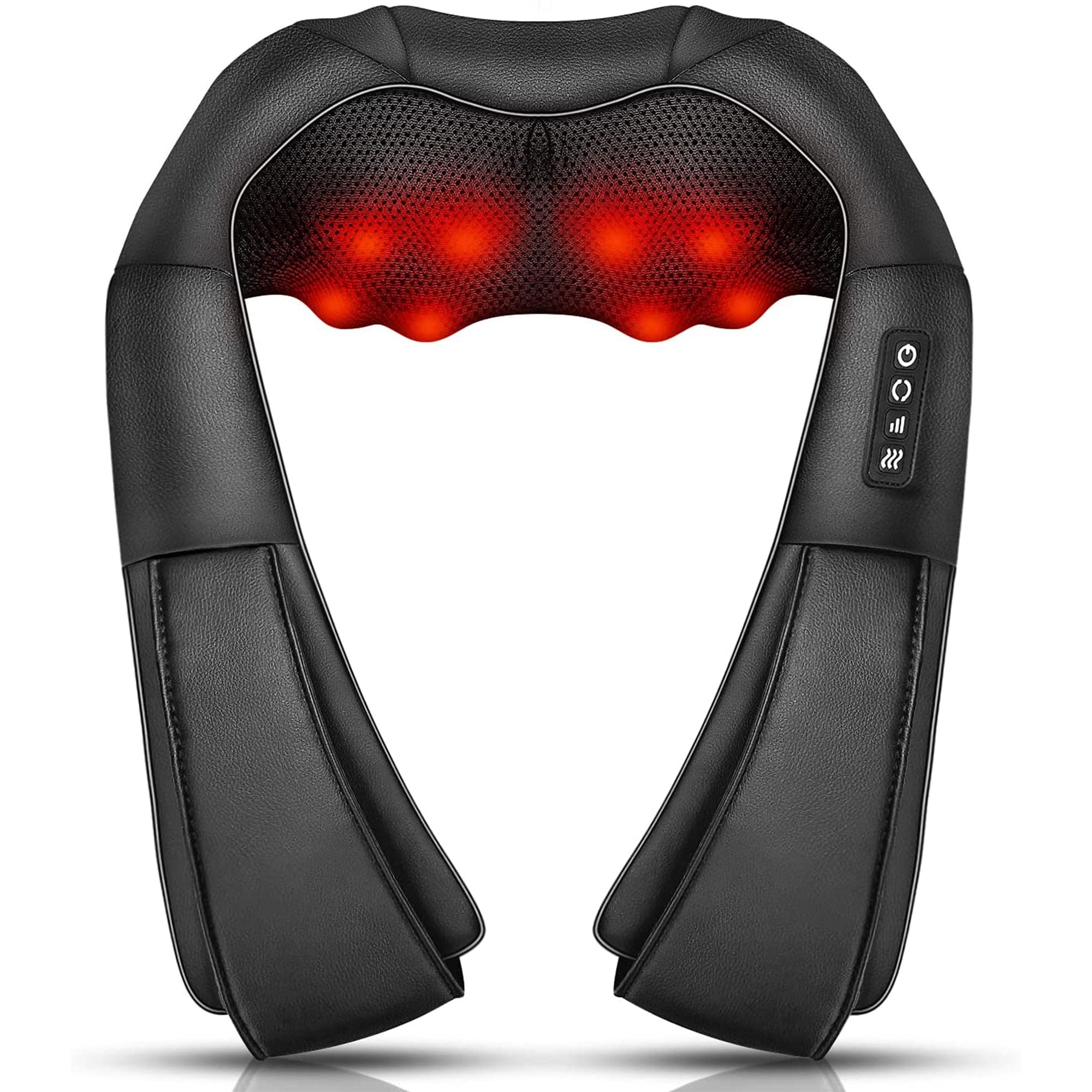 Shiatsu Neck and Back Massager with Soothing Heat, CORN Electric Deep Tissue  3D Kneading Massage Pillow for Shoulder, Leg, Body Muscle Pain Relief,  Home, Office, and Car Use 