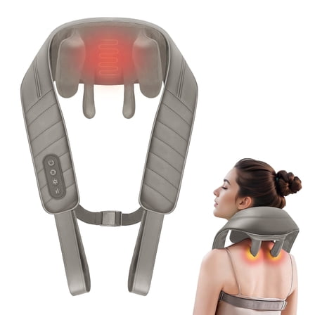 Shiatsu Neck Massager, Snailax Shoulder Neck Massager with Heat for Pain Relief Deep Tissue, Gifts