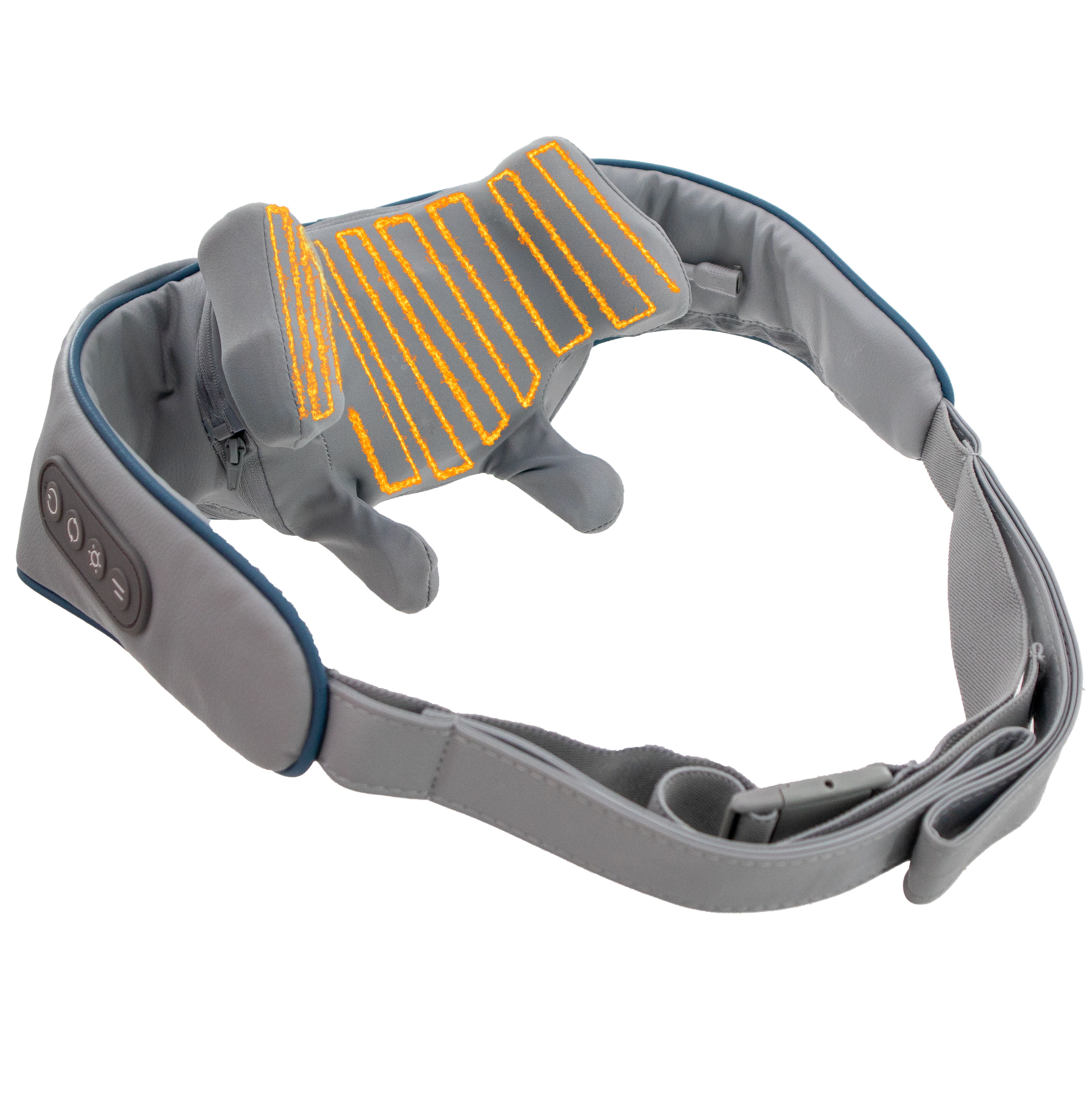Shiatsu Neck & Shoulder Massager - Ergonomic Deep Tissue w/ Heat, Portable Cordless