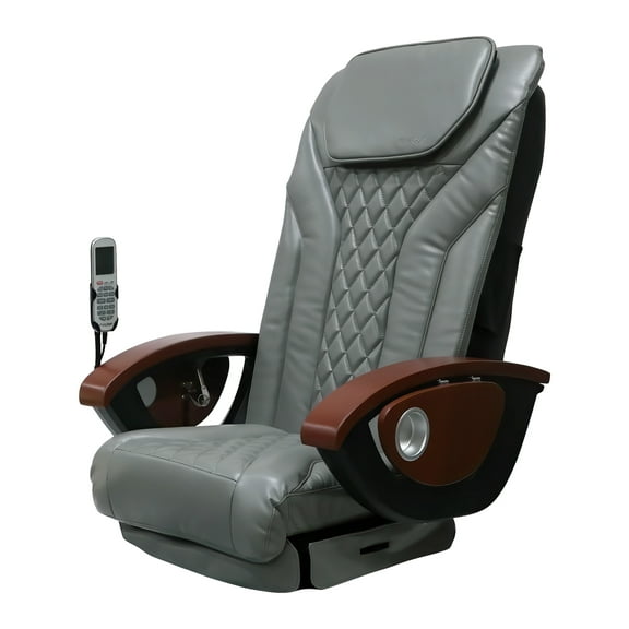 Shiatsulogic Pedicure Chair Cushion Cover Set (Storm Grey), Vibration Massage Chair Cover 16 EXR, Nail Salon Pedicure Equipment and Furniture