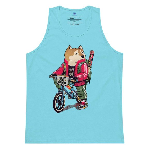 Shiba Fight to Powah Tank Top