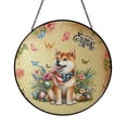 thumbnail image 1 of Shiba Inu Celebrates Spring and Enjoys a Happy Easter Stained Glass Suncatcher Shibas Dog Lovers Gifts Idea Window Hanging Sign Decor - 02001, 1 of 5