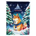 thumbnail image 1 of Shiba Inu Christmas House Flag, 1 of 7
