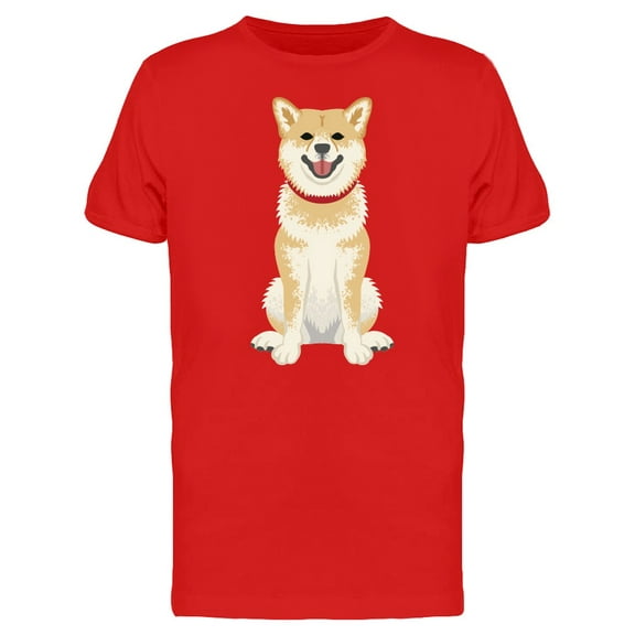 Shiba Inu Clip Art T-Shirt Men -Image by Shutterstock, Male Small