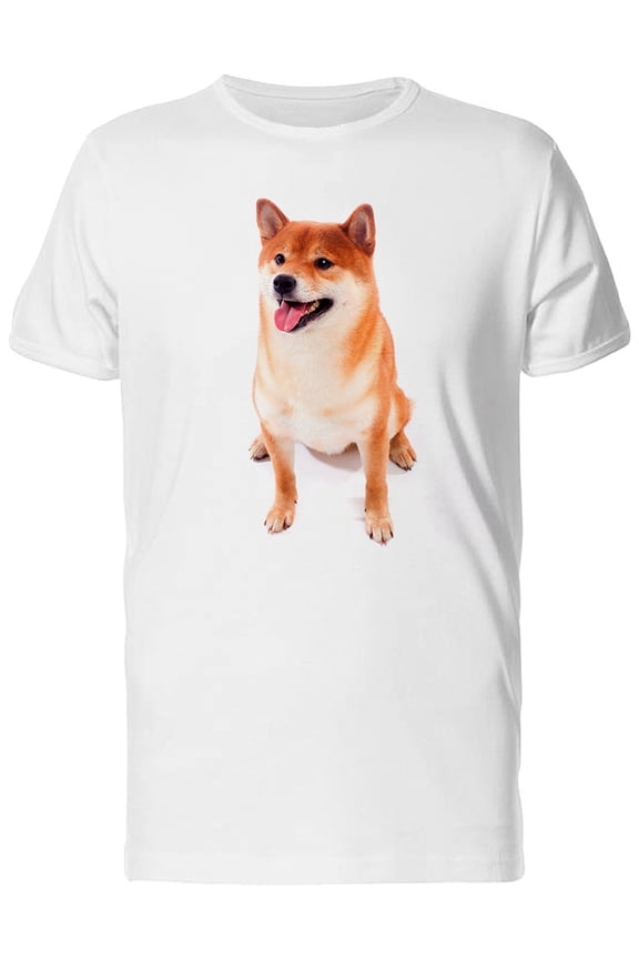 Shiba Inu Cute Sitting Pose Tee Men's -Image by Shutterstock