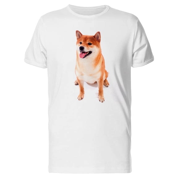 Shiba Inu Cute Sitting Pose Tee Men's -Image by Shutterstock